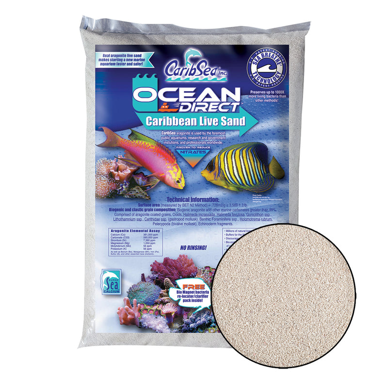 CaribSea Ocean Direct Live Oolite - 18kg (40 lb) - Live Sand