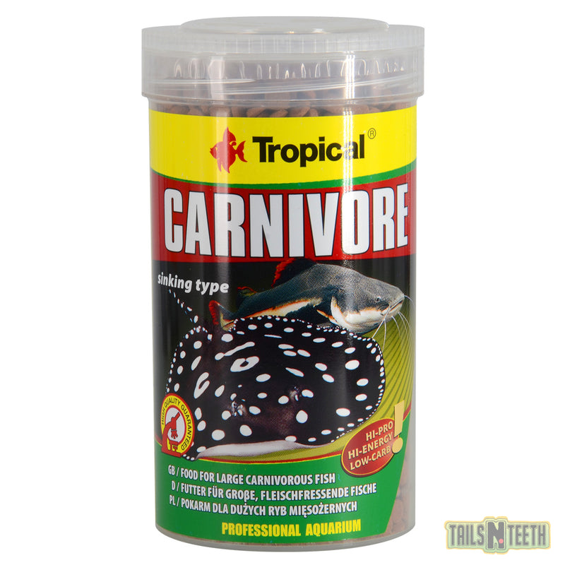 Tropical Carnivore Sinking Pellet 300g - for Large Carnivorous Fish