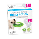Catit Triple Action Fountain Filter - 2 pack cartridge
