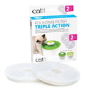 Catit Triple Action Fountain Filter - 2 pack cartridge
