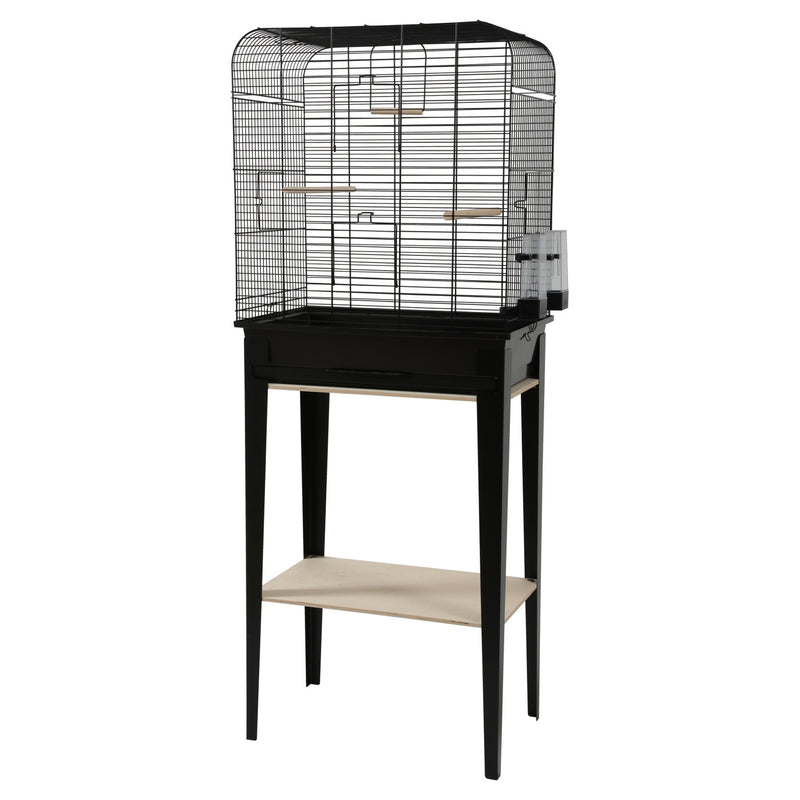 ZOLUX Chic Loft Cage & Stand - Large - Black - 53.5 x 33.5 x 64 cm