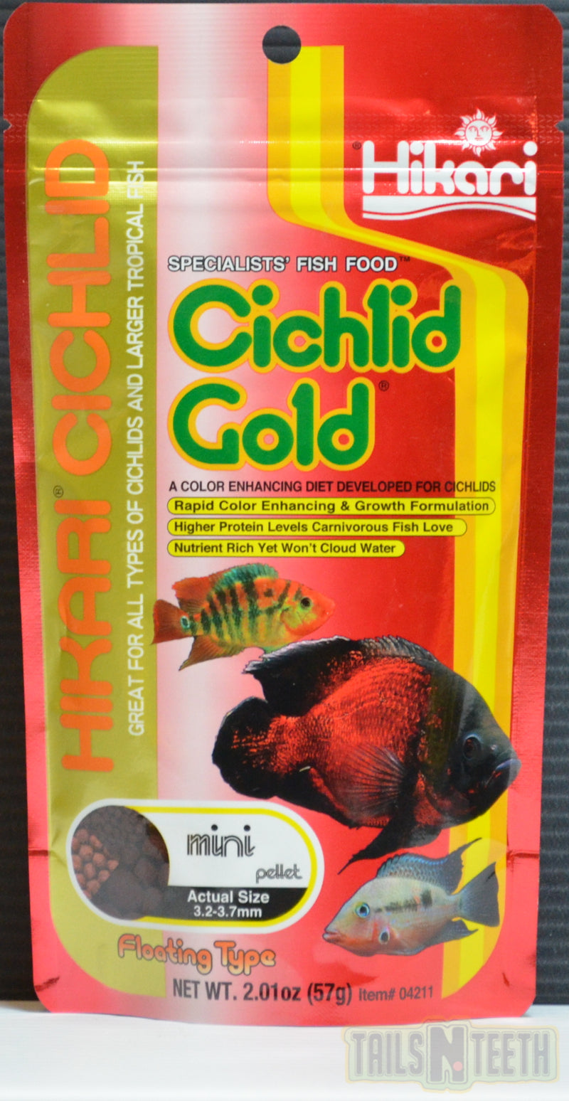 Hikari Cichlid Gold Mini Pellet 57g - Colour Enhancing Diet