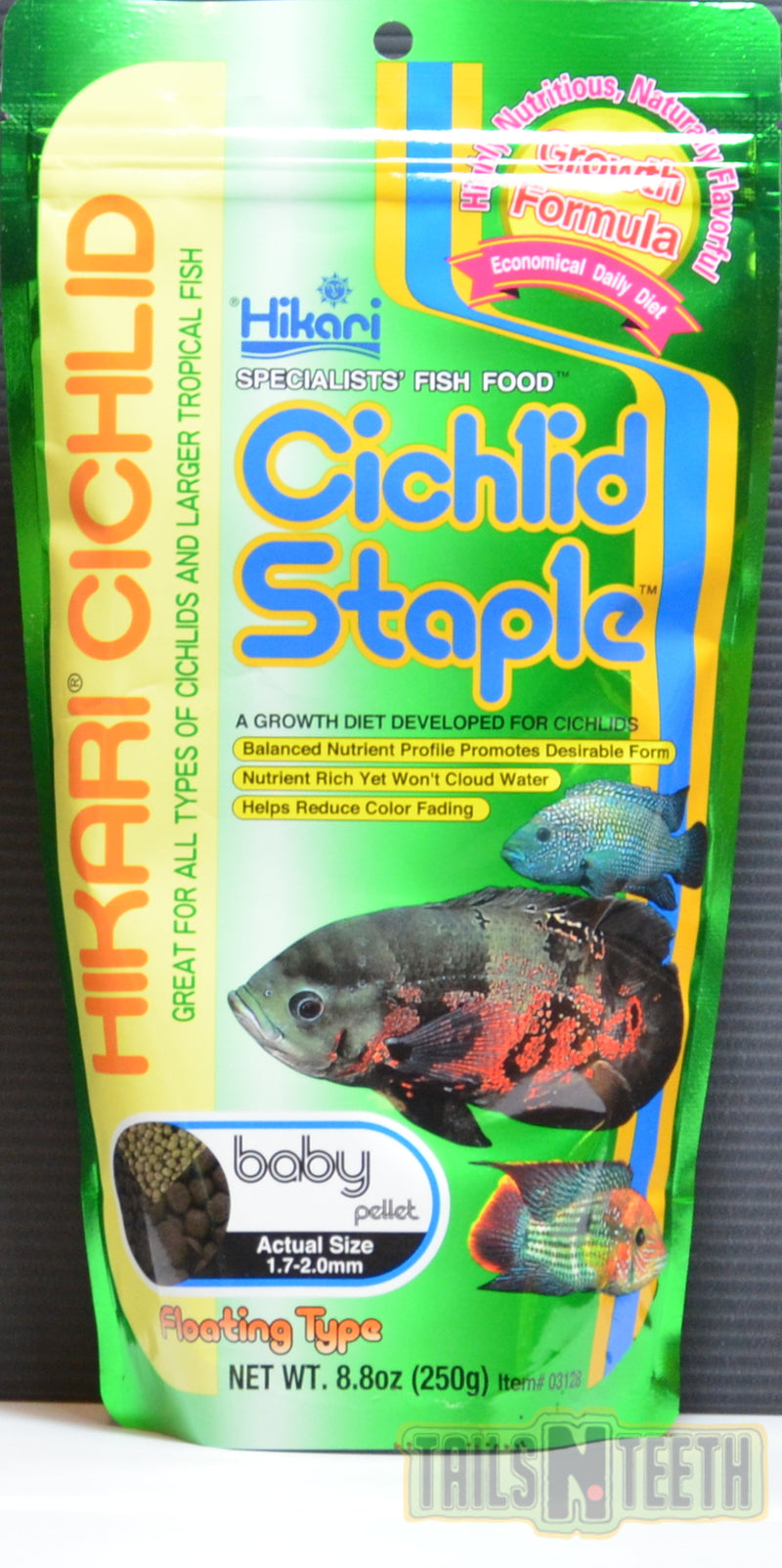 Hikari Cichlid Staple Baby Floating Pellet 250g - Growth Diet for Cichlids