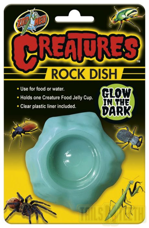 Zoo Med Creatures Rock Dish - Glow-in-the-Dark