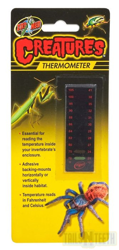 Zoo Med Creatures Thermometer - Displays Both Celsius & Fahrenheit