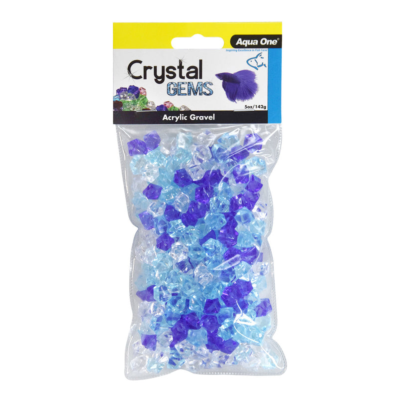 Crystal Gems Acrylic Gravel - Frosty Blue - 5 oz