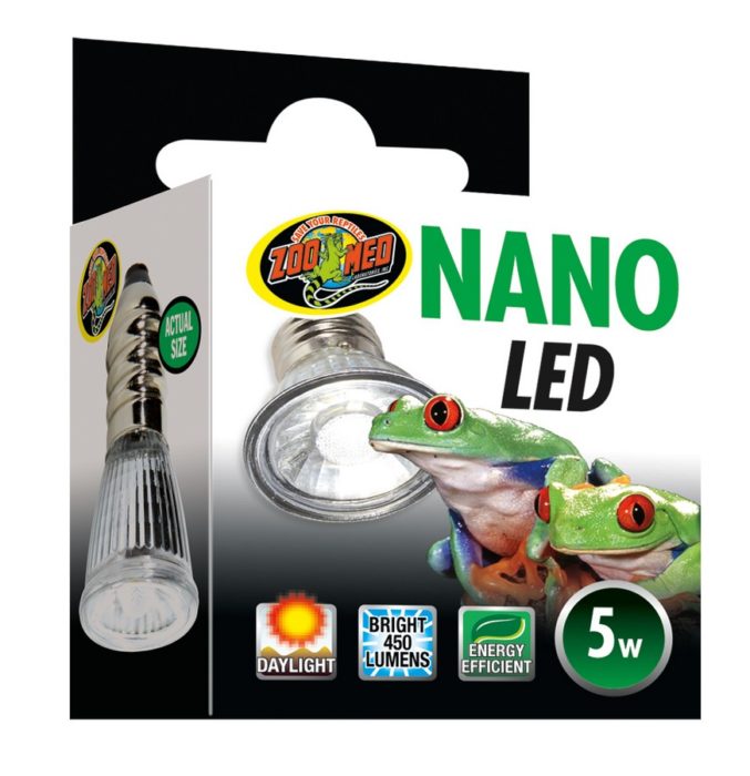 Zoo Med Nano LED 5w - Long-life Energy Efficient Daylight LED Lamp