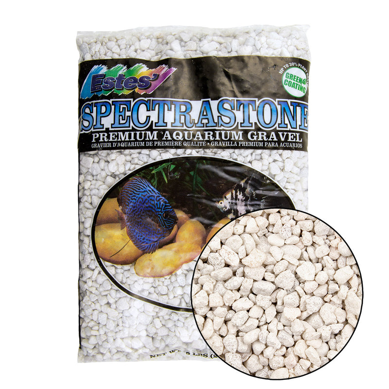 Este's SpectraStone Aquarium Gravel - White - 5 lb - Aquarium Substrate