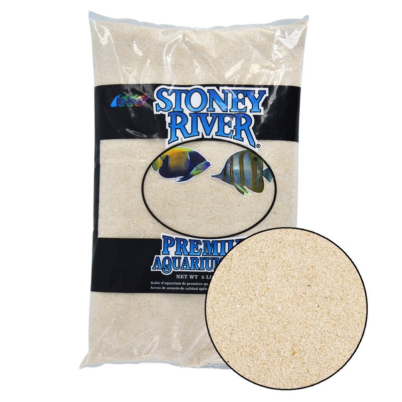 Estes Stoney River Premium Aquarium Sand - Beige - 5 lb