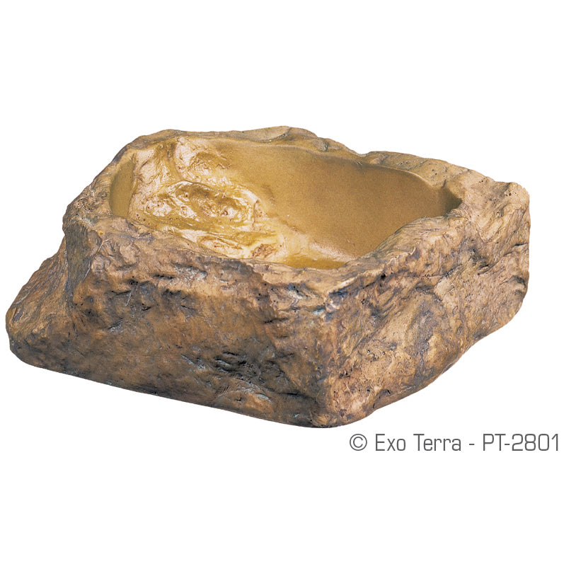 Exo Terra Water Dish - Small - Natural Look - Easy To Clean