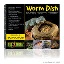 Exo Terra Buffalo Worm Feeder Dish - Small - Natural Look - Easy To Clean
