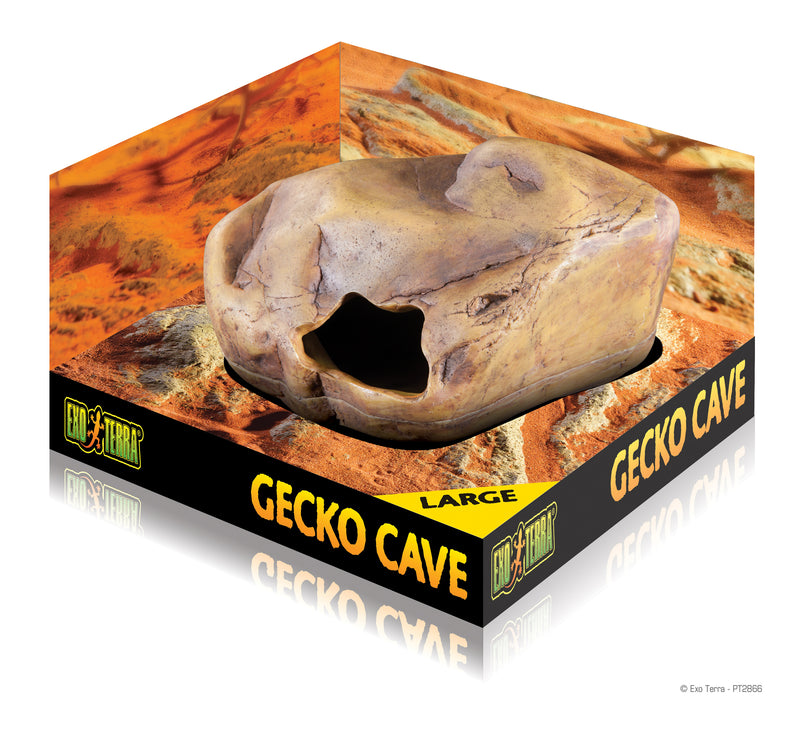 Exo Terra Gecko Cave - Large - Secure Hiding for Reptiles