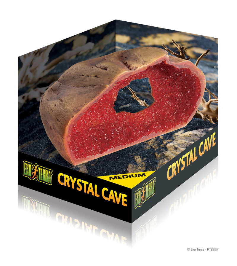 Exo Terra Crystal Cave - Medium - Secure Hiding for Reptiles & Amphibians