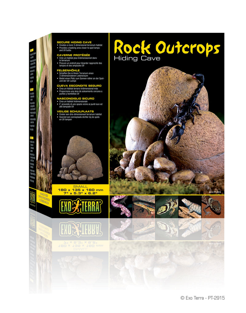 Exo Terra Rock Outcrops - Hiding Cave - Small - 18 x 13.5 x 16cm