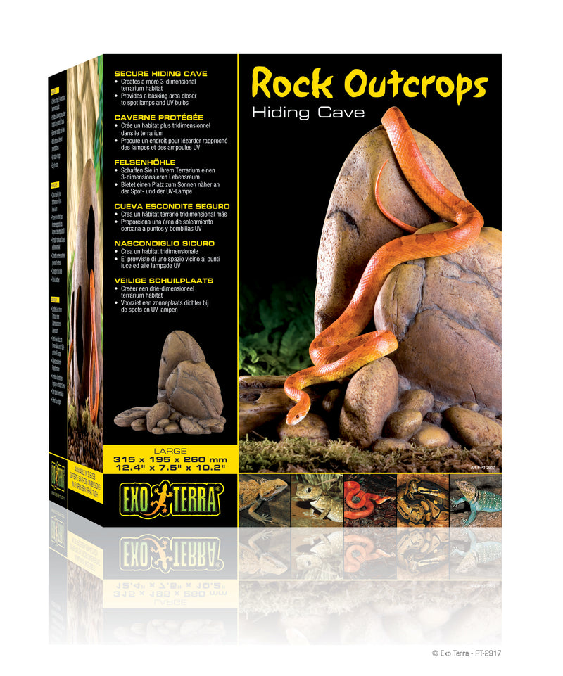 Exo Terra Rock Outcrops - Hiding Cave - Large - 31.5 x 19.5 x 26cm