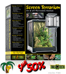 Exo Terra SCREEN Terrarium - 45 x 45 x 60cm 18" x 18" x 24" PT2641