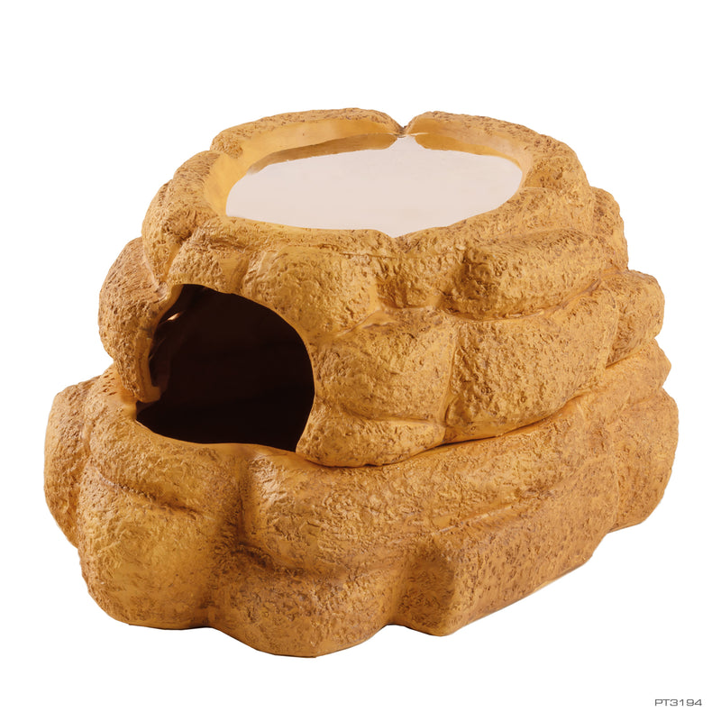 Exo Terra Big Rock Ceramic Cave - With Lid - Large