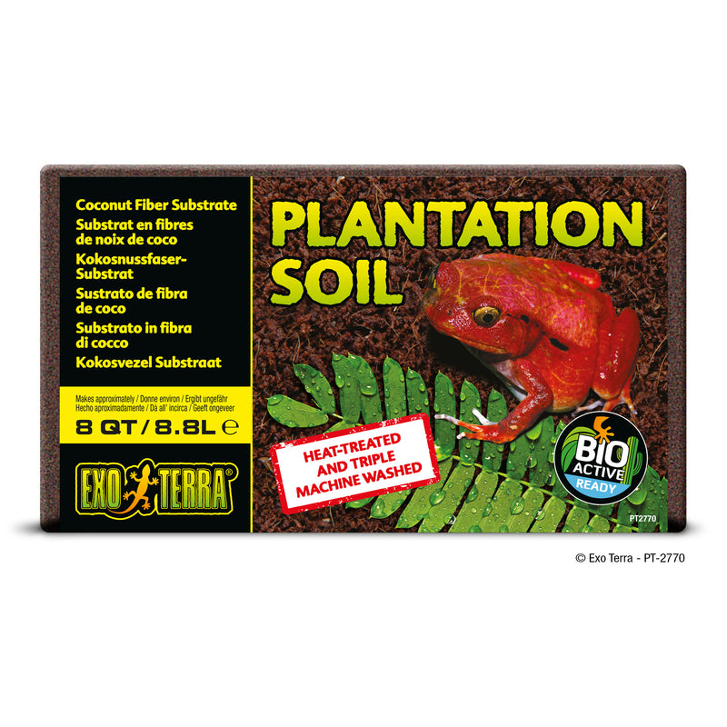 Exo Terra Plantation Soil - Brick - 8 qt/8.8L - Heat Treated - Triple Washed