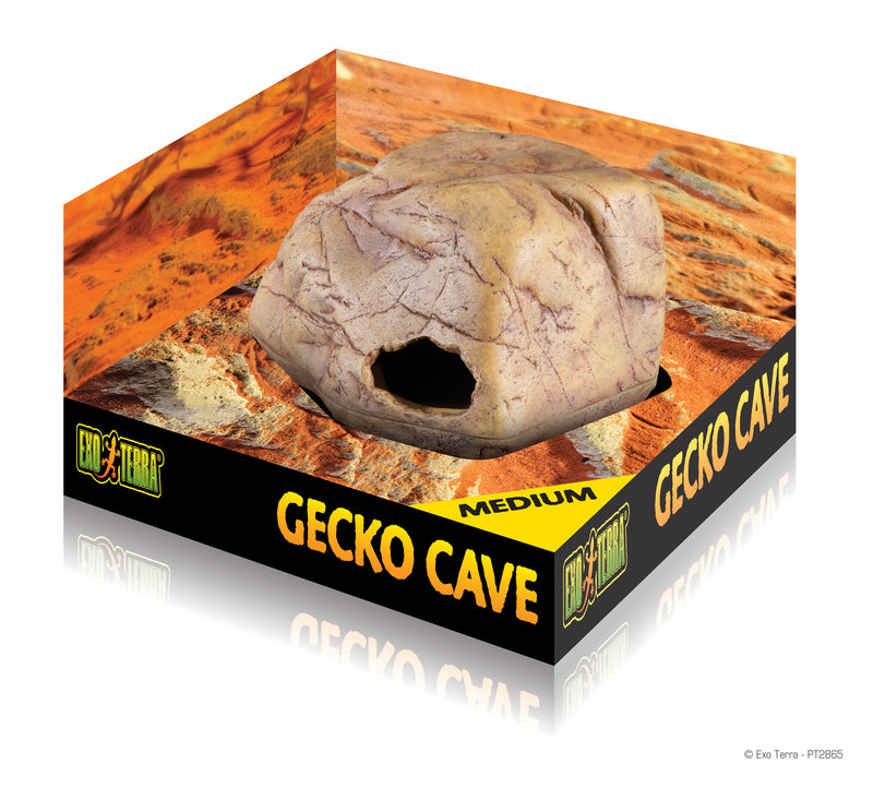 Exo Terra Gecko Cave - Medium - Secure Hiding for Reptiles