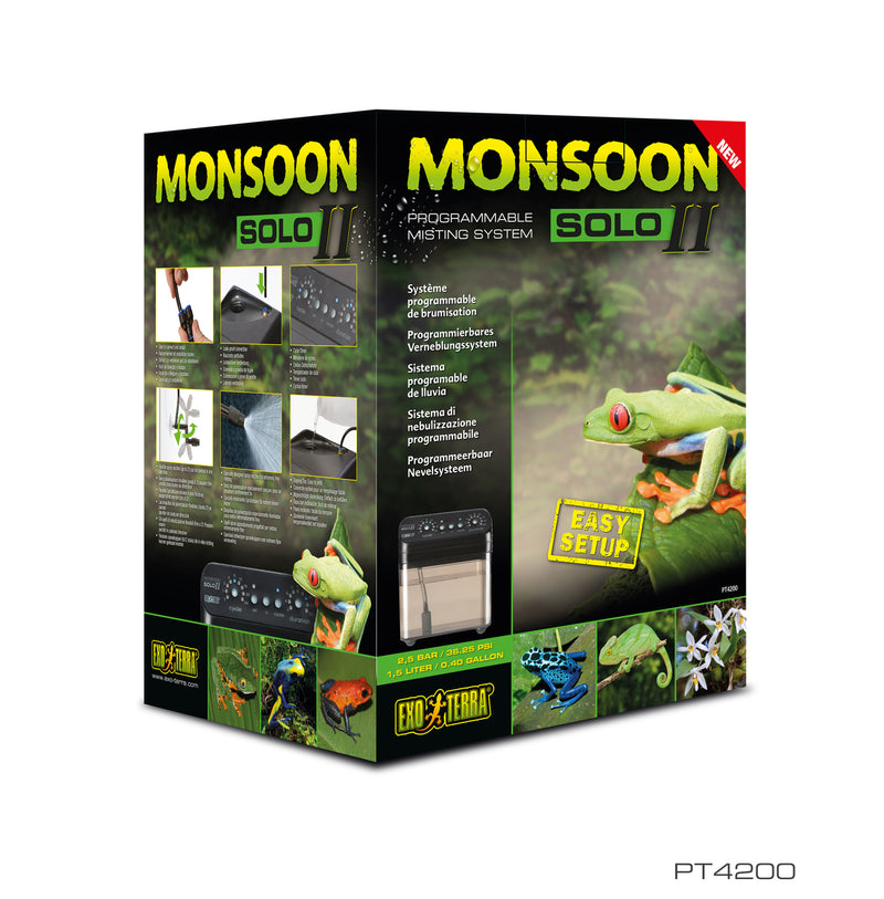 Exo Terra Monsoon SOLO II - Programmable Misting System - Easy Setup!