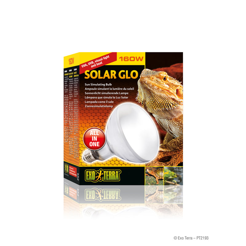 Exo Terra Solar Glo - 160W - Optimal levels of UVB, UVA