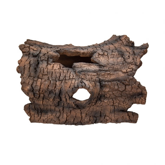 Faux Log Fish - Reptile Cave - Measures 19” long x 12” wide x 10” high