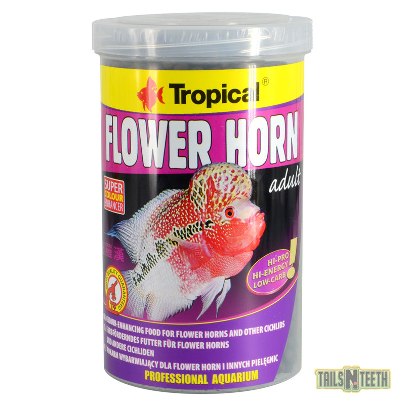 Tropical Flower Horn Adult Floating Pellet 380g - Super Colour Enhancer