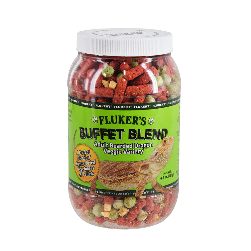 Fluker's Buffet Blend Veggie Variety for Adult Bearded Dragons - 128g