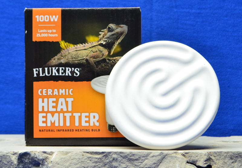 Fluker's Ceramic Heat Emitter - 100 W - Natural Infrared Heating Bulb