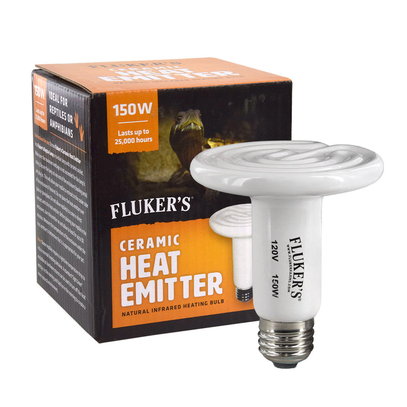 Fluker's Ceramic Heat Emitter - 150 W - Natural Infrared Heating Bulb