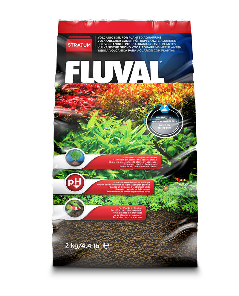 Fluval Plant and Shrimp Stratum - 2 Kg / 4.4 lb - Aquarium Substrate