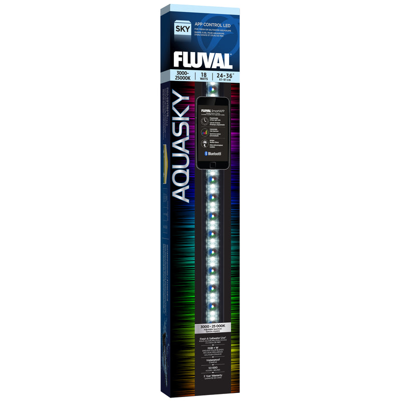 Fluval Aquasky LED with Bluetooth - 18 W - 61-91 cm (24-36 in) - Fluval Smart App