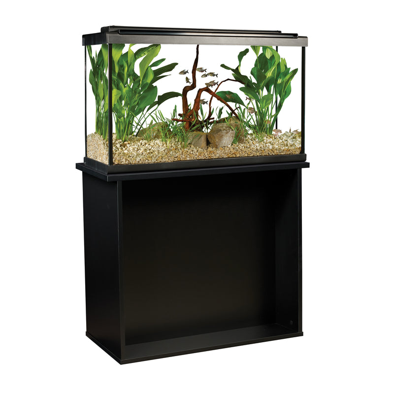Premium LED Aquarium Kit (45 Bow), 45 US Gal / 170 L, Black