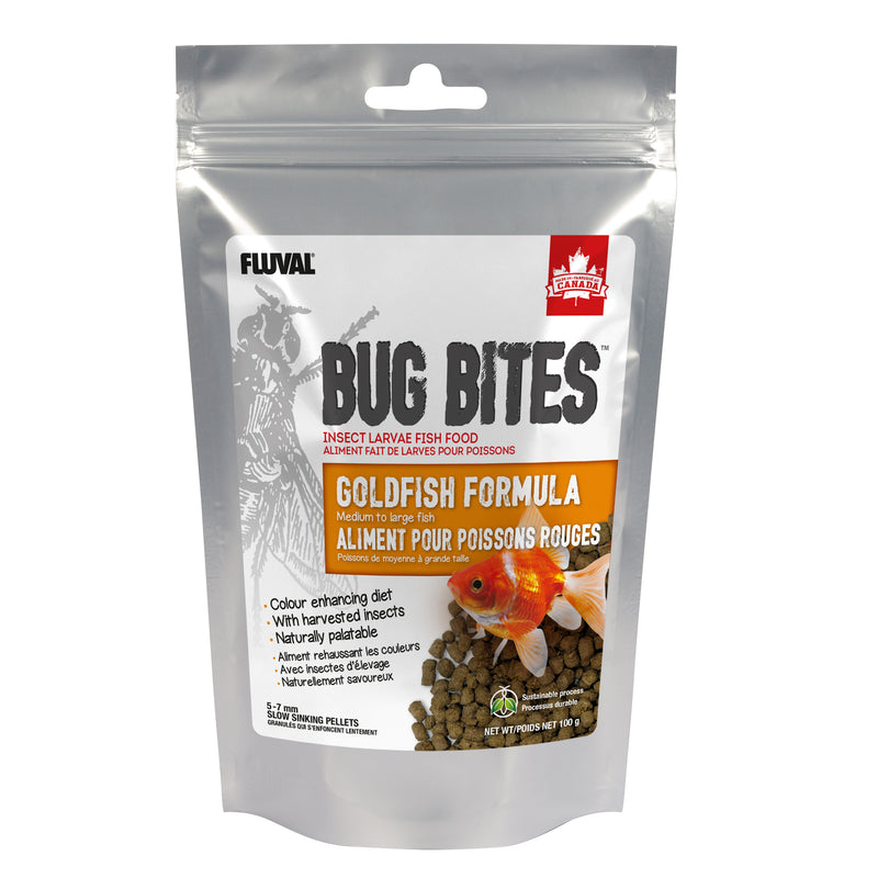 Nutrafin Bug Bites Goldfish Medium-Large 100g - 5-7mm Sticks for Goldfish