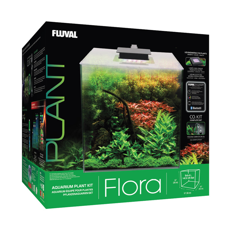 Fluval Flora Aquarium Plant Kit - 54.8 L (14.5 US gal) with co2 and Bluetooth