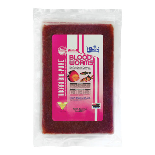 Hikari Frozen Blood Worms - Flatpack - 8 oz