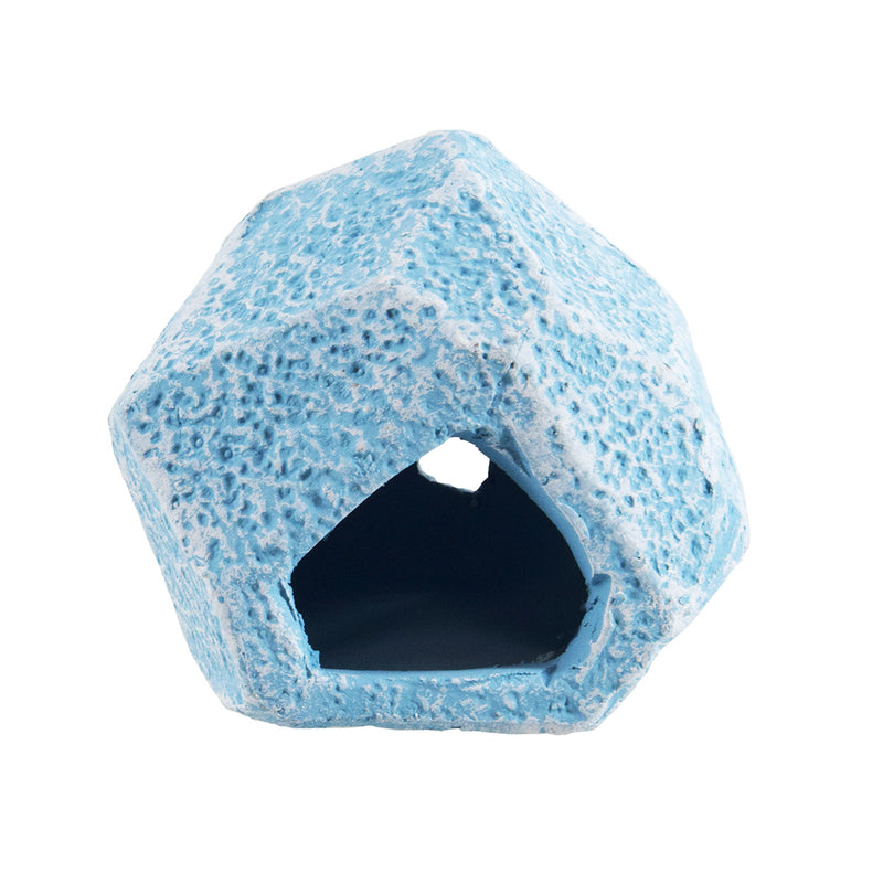 Geometrical Rock Fish / Shrimp Rock Hide - Blue - Small