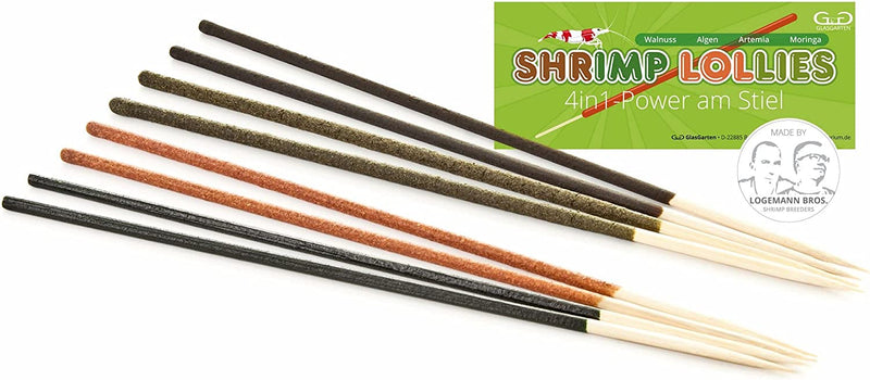 Glas Garten Shrimp Lollies - 4 in 1 Power Shrimp Food 8 - Sticks