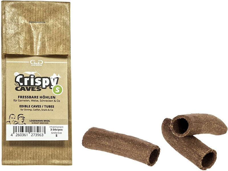 Glas Garten Crispy Caves - Tasty Edible Caves/Tubes (Size S - 3 pcs)