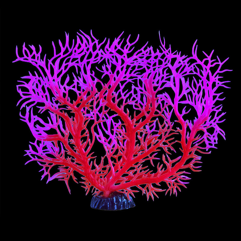 Glow Sea Fan Aquarium Ornament