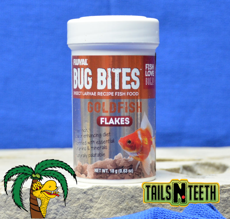 Fluval Bug Bites Goldfish Flake 18g ~ Insect Larvae High Protein Diet