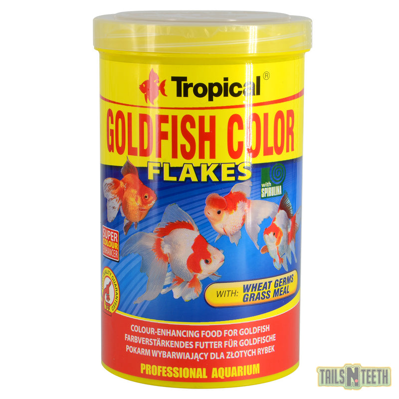 Tropical GoldFish Colour Flakes 200g - Colour Enhancing Food For All Goldfish