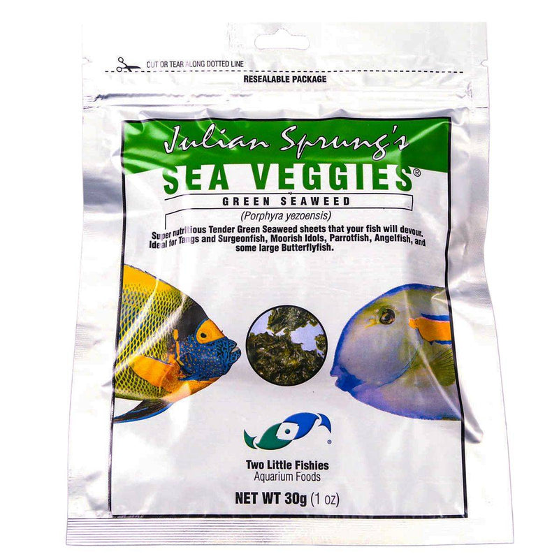 Two Little Fishies - Green Sea Veggies Seaweed Sheets 30g