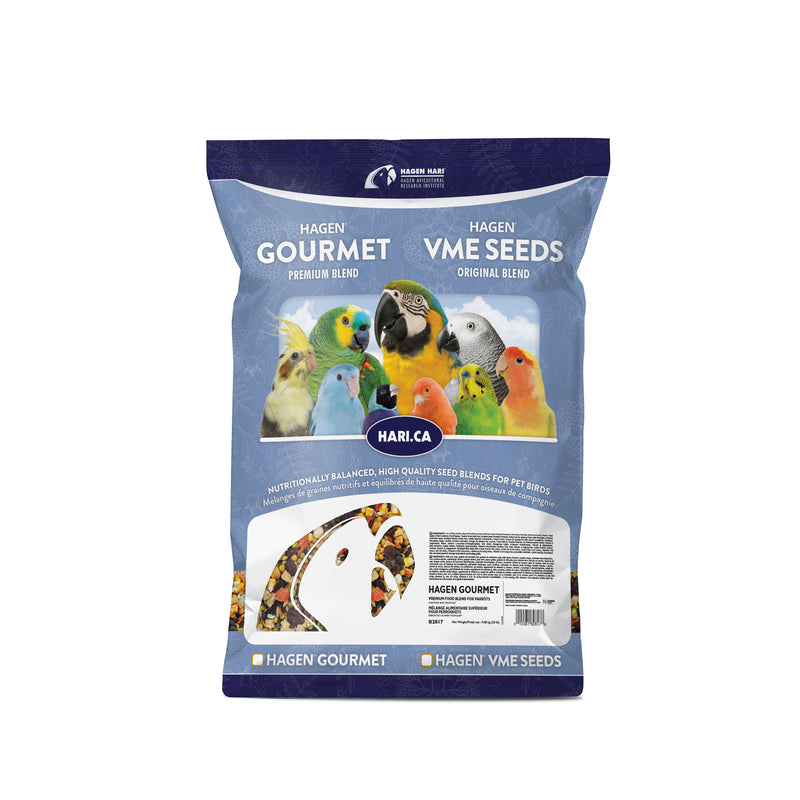 HARI Gourmet Premium Seed Mix for Parrots - 9.1 kg (20 lb) - Bulk