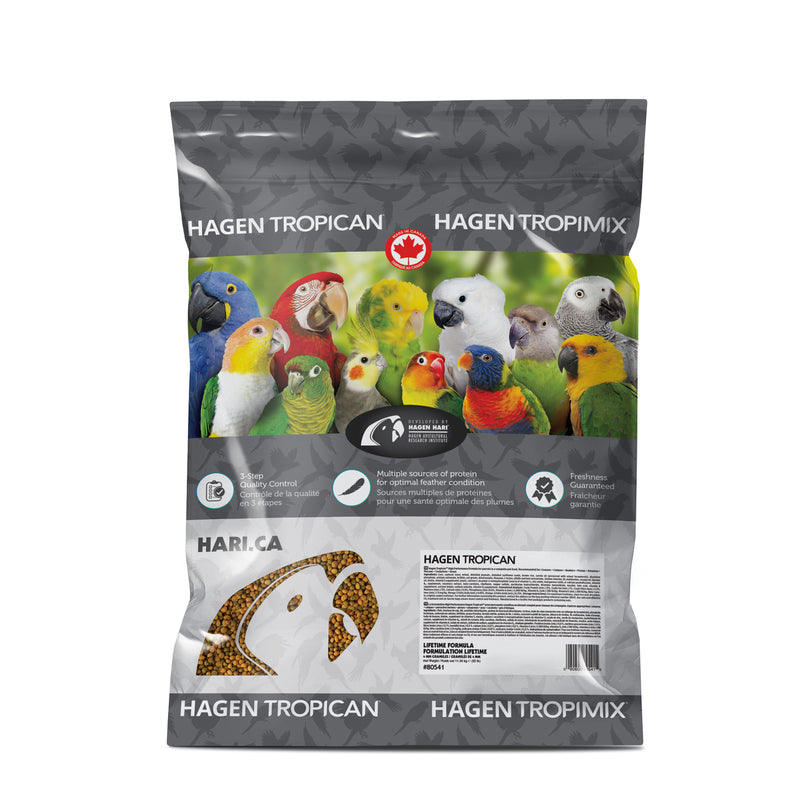 Tropican Lifetime Formula Granules for Parrots - 11.34 kg (25 lb) - For Fledged Juvenile to Adult Parrots