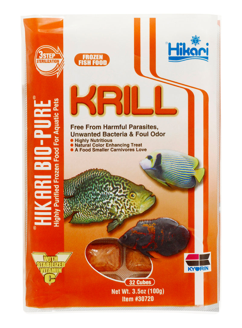 Hikari - Frozen Food - Frozen Krill - Cubes - 100g (3.5oz)