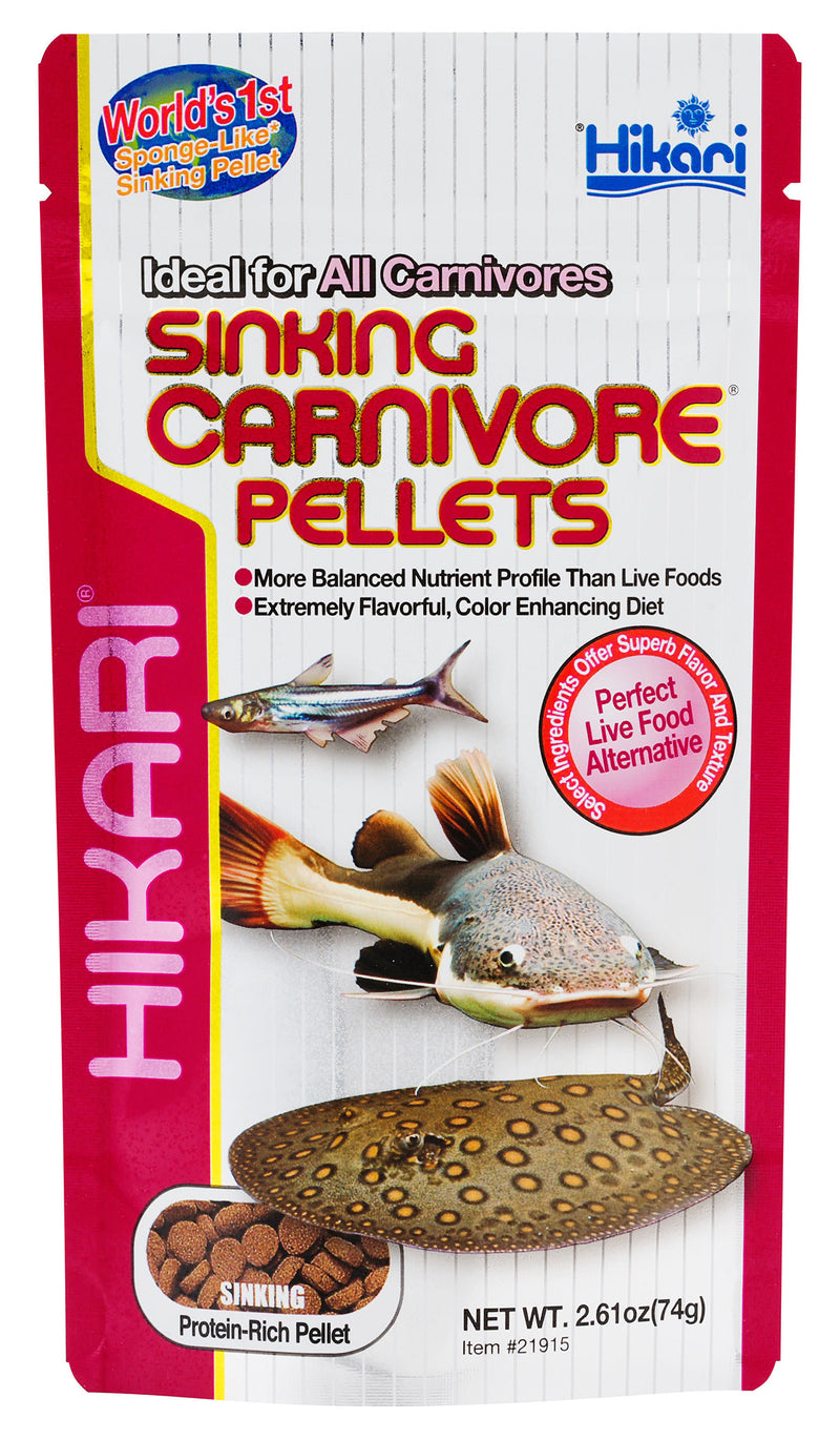 Hikari Sinking Carnivore Pellets 74g - Perfect Live Food Alternative