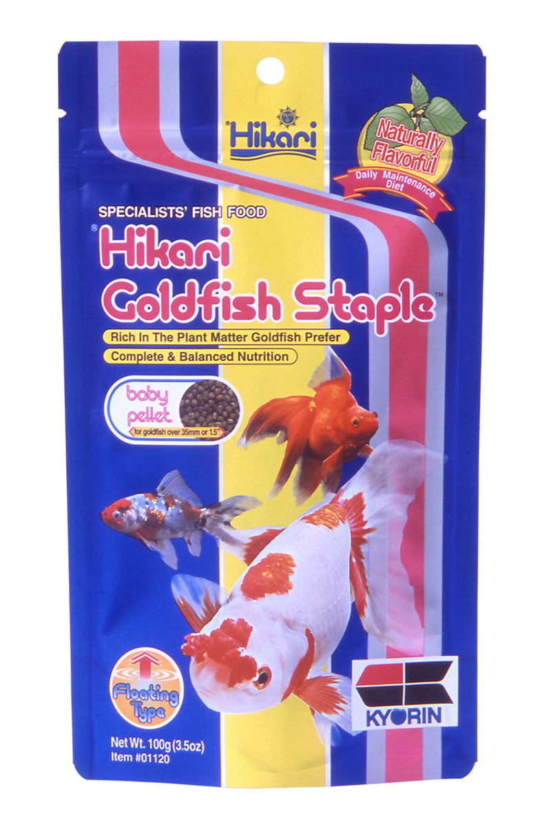 Hikari Goldfish Staple Floating Baby Pellet 100g - Contains Plant Matter