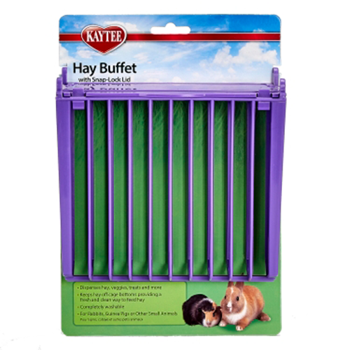 KAYTEE HAY BUFFET FEEDER WITH SNAP-LOCK LID