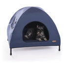 K&H PET PRODUCTS PET COT HOUSE NAVY BLUE MEDIUM